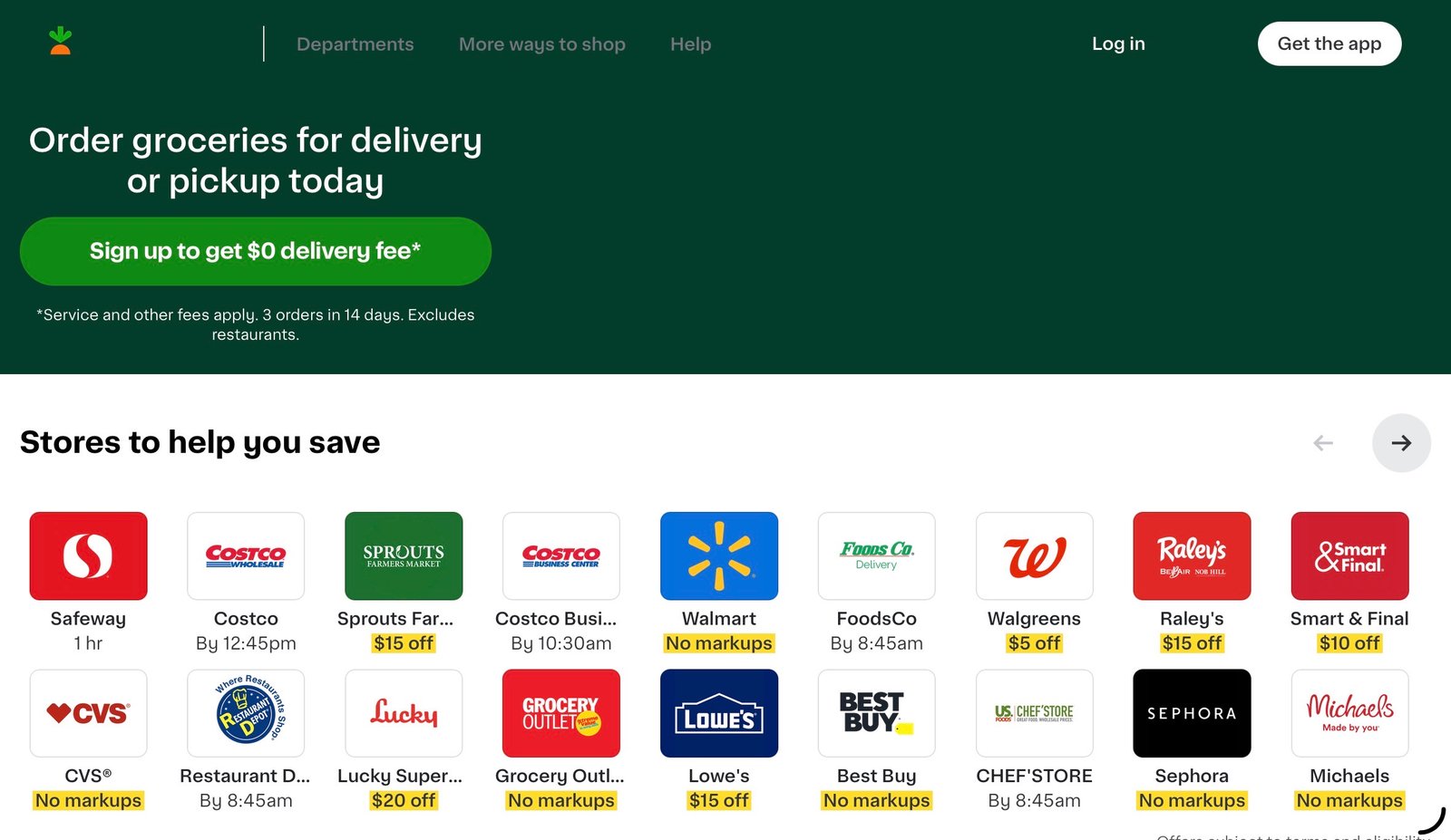credit card for groceries